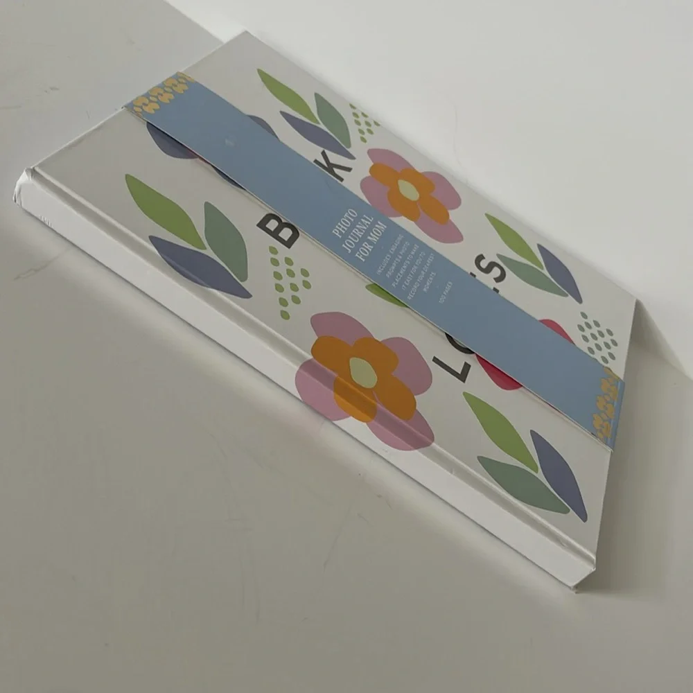Love x June Hardcover Floral “Book of Loves” Photo Journal for Mom or Loved Ones